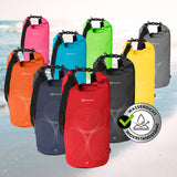 #DoYourOutdoor Dry Bag 20L Rot wasserdichter, robuster Dry Bag mit UV-Schutz und verstellbarem Schultergurt in Trendfarbe Rot.