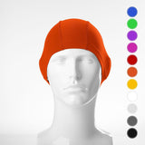 #DoYourSwimming Badekappe aus Stoff für Erwachsene & Jugendliche in Orange, leichter Lycra-Stoff, ideal für Schnorchler und Taucher.