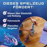 cbionic Flexibles Klemmbaustein-System – 2-in-1 Seepferdchen oder Fisch zum Entdecken von Elastizität und Reibung spielerisch fördern.