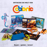 cbionic Flexibles Klemmbaustein-System - 2-in-1 Seepferdchen oder Fisch, dynamische Naturbewegungen spielerisch entdecken und bauen