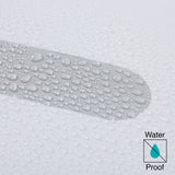 #DoYourSports Wasserdichte Fahrradtasche Roll-Top - 21 L in Weiß mit wasserabweisender Oberfläche und reflektierendem Material.