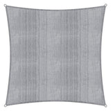 LUMALAND Sonnensegel 100% HDPE, quadratisch 5x5m, Hellgrau, UV-Schutz, reißfest, mit stabilen Befestigungsringen.