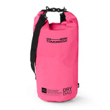 Where Tomorrow Dry Bag 20L - Style 01 - Pink wasserdichter, robuster Outdoor-Rucksack mit verstellbarem Schultergurt und Rolltop-Verschluss.