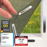 EASYmaxx Insect Protect Insektenschutzgitter mit Magnet für Fenster bis 150x180cm, einfach montierbar, zuverlässiger Insektenschutz.