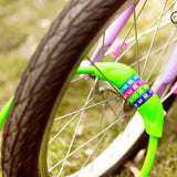 #DoYourFitness Fahrradschloss »Protector« in pink, Zahlenschloss mit 4-stelliger Codierung, ca. 60 cm lang, Kunststoffummantelung schont Rahmen.