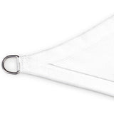 LUMALAND Sonnensegel 100% HDPE, rechteckig 2x3m, weiß, mit rostfreiem Ring und UV-Schutzfaktor 30+ für stabilen Sonnenschutz.