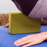 #DoYourYoga Yogablock Damodar flach, leicht, stabil, 28x20x5 cm, ideal für Asanas und Meditation, gelb, 180 g