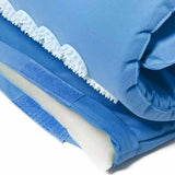 #DoYourFitness Akupressur-Set Bikash mit Massagematte und Entspannungs-Kopfkissen in Blau, fördert Entspannung und Durchblutung.