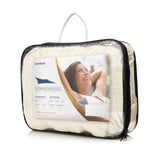 LUMALAND Sonnensegel 100% HDPE, stabil, UV-Schutz Faktor 30+, 5x5m, creme, reißfest, mit Befestigungsseilen und rostfreien Ringen.