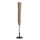 LUMALAND Abdeckung für Sonnenschirm beige, wasserdicht, robuster PVC-beschichteter Oxford-Stoff, 160 x 50/65 cm, ganzjähriger Schutz.