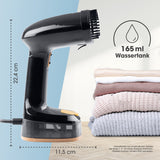 CLEANmaxx 2in1-Dampfbürste mit 165 ml Wassertank zum Auffrischen und Entknittern von Hemden, Blusen & Co. schnell und kraftvoll.