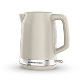 GOURMETmaxx Wasserkocher 1,7l Vanille kabelloser Komfort, 360° drehbar, Wasserstandsanzeige, Abschaltautomatik, Kalkfilter, Kabelaufwicklung.