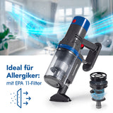 CLEANmaxx Hand- und Bodenstaubsauger kabellos mit 12 kPa Saugkraft und 0,8-L-Staubbehälter ideal für flexible Reinigung.
