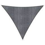 LUMALAND Sonnensegel 100% HDPE Dreieck 3x3 Meter dunkelgrau, UV-beständig, luftdurchlässig und vielseitig einsetzbar als Sonnenschutz.
