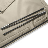 LUMALAND Abdeckung Schutzhülle für Sonnenschirm - 195 x 25/35 cm aus reißfestem Oxford 600D Gewebe in Beige mit Fiberglasgestänge.