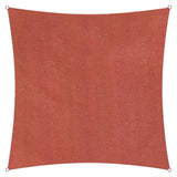 LUMALAND Sonnensegel 100% HDPE mit Stabilisator, UV-Schutz Quadrat 3x3 m in Terracotta, stabil und reißfest.