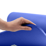 DoYourFitness Yogamatte Amisha Dunkelblau 183x61x1,2 cm, rutschfest, hautfreundlich und strapazierfähig für Yoga und Pilates.