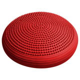 World Fitness Ballsitzkissen "Blowup" - Inkl. Pumpe - Ø 33 cm - Rot mit Noppen für ergonomisches Balancetraining und Komfort beim Sitzen.