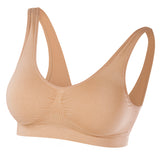 SLIMmaxx Super-BH - 6er-Set - 36/38 (M) in beige, nahtlos, weich und mit extra breiten Schulterträgern ohne Verschlüsse.