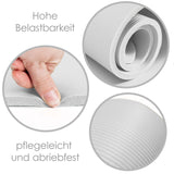 #DoYourFitness Fitnessmatte 183 x 61 x 1,2 cm Weiß, rutschfest, robust, pflegeleicht, ideal für Yoga und Gymnastik in- & outdoor.