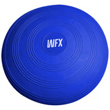 World Fitness Ballsitzkissen "Blowup" - Inkl. Pumpe - Ø 33 cm - Blau ergonomisches Balance- und Trainingskissen aus robustem Material.