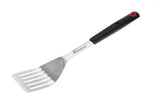 LANDMANN Grillwender Quality - 42,5x9x2,5cm, Edelstahl Grillwender mit gummiertem Griff und ergonomischer Form für sichere Handhabung.