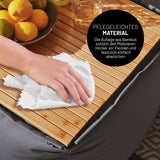 LUMALAND Bambusauflage für Modular-Hocker - 54 x 50 x 1 cm, pflegeleicht, schützend und einfach abwischbar auf dem Modular-Hocker.