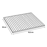 LUMALAND Bambusauflage für Modular-Hocker - 54 x 50 x 1 cm, stabile, pflegeleichte Oberfläche mit Anti-Rutsch-Funktion.