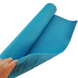 DoYourYoga Yogamatte Kirana Petrol 183x61x0,4 cm, rutschfest, weich, flexibel, aus hochwertigem ECO-PVC für Pilates und Fitness.