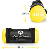 World Fitness Corebag Sandsack Carolous 5kg, robuster Fitness Power Bag mit Metallsand und verstärkter Nylonhülle, 57x25 cm.