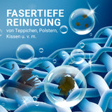 N8WERK Polster- und Teppichreiniger für fasertiefe Reinigung von Teppichen, Polstern, Kissen mit biologisch abbaubaren Tensiden.