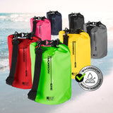 Where Tomorrow Dry Bag 5L - Style 02 - Grün, wasserdichter, robuster Dry Bag für Outdoor-Abenteuer mit verstellbarem Schultergurt.