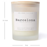 Luma Lab Series Duftkerze City Memories "Barcelona" im Glas mit floral-fruchtigem Duft und nachhaltigem, veganem Sojawachs, 25 Stunden Brenndauer.
