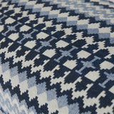 #DoYourYoga Yoga-Bolster Paravati in Blau-Weiß mit Bio-Dinkelspelz gefüllt, 67 x 22 x 13 cm, ideal für Yoga und Yin Yoga.