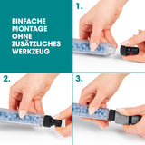 EASYmaxx Duschkopf mit Mineralkugeln - Outdoor 8cm transparent/chrom, einfache Montage ohne Werkzeug, antibakteriell und wassersparend.