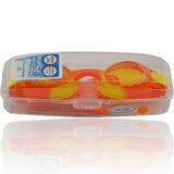#DoYourSwimming Kinder-Schwimmbrille Picco orange/gelb mit 100% UV-Schutz, Antibeschlag und sicherem, bequemem Sitz in Hart-Kunststoffbox.