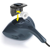 N8WERK Milbensauger in der Nordic Night Edition mit herausnehmbarem HEPA 11-Filter und 200 ml Schmutzbehälter.