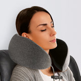 VITALmaxx Shiatsu-Nackenmassagegerät 2in1 kabellos mit 4 Massageköpfen und Wärmefunktion für entspannte Nacken- und Schultermassage unterwegs