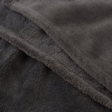 LUMALAND Kuscheldecke - 150x200 cm, weiche graue Coral-Fleece Decke, vielseitig als Sofadecke, Tagesdecke und Kuscheldecke nutzbar.