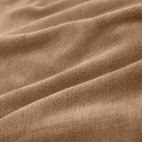 LUMALAND Kuscheldecke - 220x240 cm aus weichem Coral-Fleece in Hellbraun, ideal als Sofadecke und Tagesdecke.