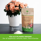Lucky Plant Pflanzenstärkung Pulver - 200 g zur natürlichen Stärkung von Zier- und Topfpflanzen, Sträuchern, Rasen, Obst und Gemüse.