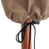 LUMALAND Abdeckung für Sonnenschirm 170 x 27,5/33,5 cm beige, wasserabweisend, robust und passgenau mit Zugkordel und Haltegriffen.