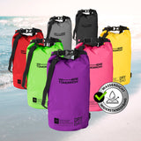 Where Tomorrow Dry Bag 10L - Style 01 - Lila wasserdichter, robuster Outdoor-Rucksack mit UV-Schutz und verstellbarem Schultergurt.