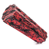 #DoYourFitness Faszienrolle Anila eckig 45x15 cm Schwarz/Rot mit Wellenstruktur für effektives Faszientraining und Massage.