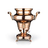 BEEM Samowar Rebecca mit Dispenser in Edelstahl/rose, 5 L Wasserbehälter, 1,3 L Teekanne, stufenloses Thermostat, 1800 W Leistung.