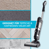 CLEANmaxx Multi-Bodenreiniger + Teppichshampoo saugt, wischt nass & trocken Teppiche und Hartböden komfortabel und effektiv.