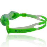 #DoYourSwimming Kinder-Schwimmbrille Flippo in Grün/Weiß mit 100% UV-Schutz, Antibeschlag und sicherem, bequemen Sitz.