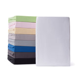 LUMALAND Comfort Jersey Spannbettlaken - 160 g/m² 100% Baumwolle in Weiß mit optimaler Passform und elastischem Rundum-Gummizug.