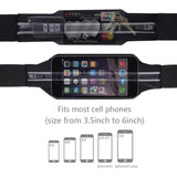 #DoYourFitness Laufgurt FunRunner Gürteltasche Grün mit zwei Taschen für Smartphone und Schlüssel, wasserabweisend und reflektierend.