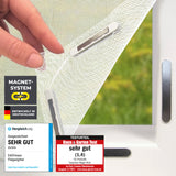 EASYmaxx Insect Protect Insektenschutzgitter mit Magnet für Fenster bis 110x130cm, einfache Montage ohne Bohren, hält Insekten fern.